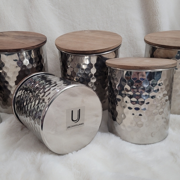 Uncommon James Nested Silver Canisters - Picture 4 of 5